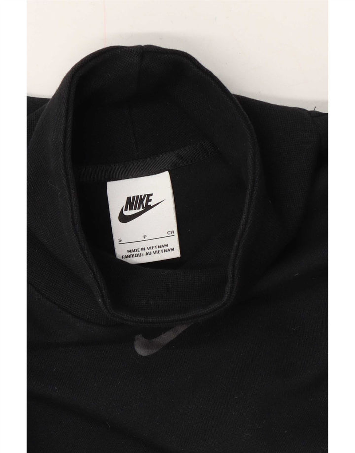 Nike Womens Crop Oversized Sweatshirt Jumper UK 10 Small Navy Blue