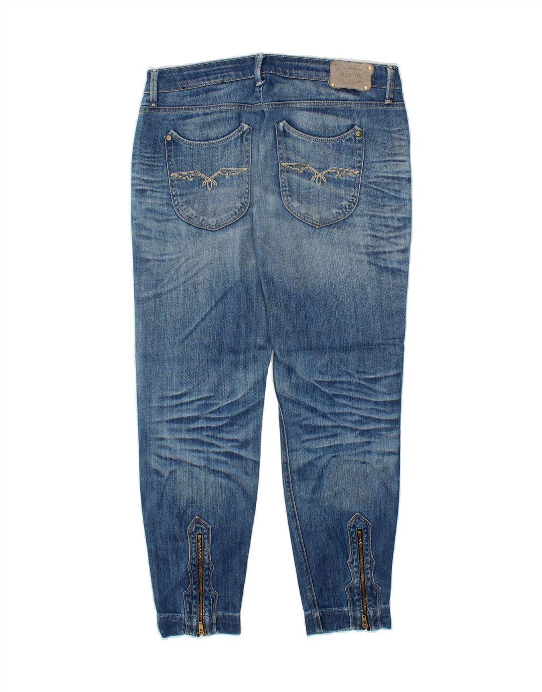 REPLAY Womens Slim Jeans W31 L27  Blue Cotton Vintage Replay and Second-Hand Replay from Messina Hembry 