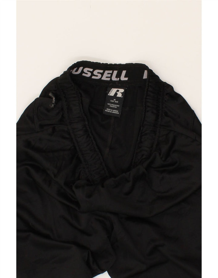RUSSELL ATHLETIC Mens Sport Shorts Medium  Black Colourblock Polyester Vintage Russell Athletic and Second-Hand Russell Athletic from Messina Hembry 
