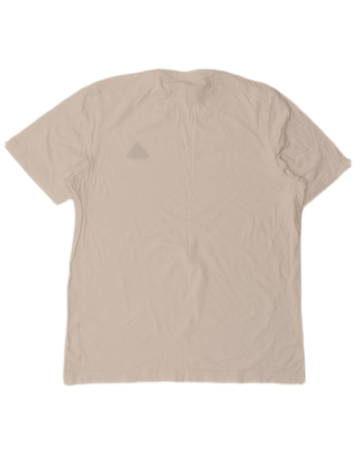 Adidas T-Shirt Homme Blanc Moyen Coton