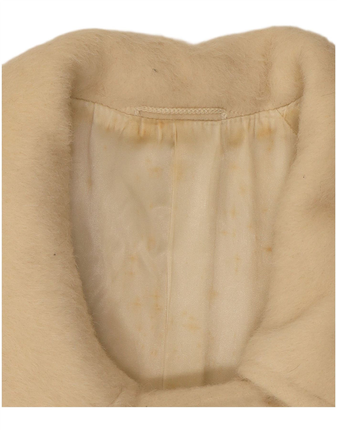 Max Mara Abrigo cruzado para mujer UK 10 Small Off White Classic