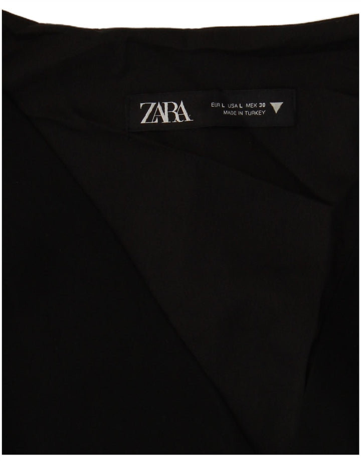 Zara Womens A-Line Dress UK 16 Large Black