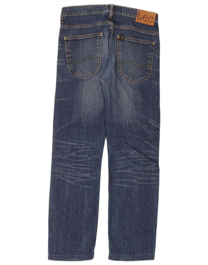 Lee Mens Powell Straight Jeans W29 L30 Blue Cotton