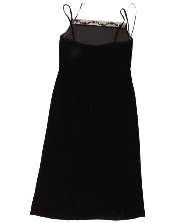 Opera By Richards Damen Ärmelloses Maxikleid UK 16 Large Schwarz Polyester