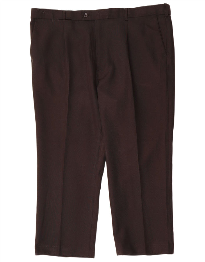 Farah Mens Straight Chino Trousers W42 L26 Black Polyester