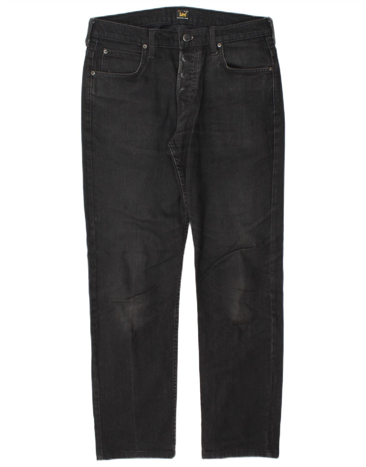 LEE Mens Powell Slim Jeans W32 L30 Black Cotton