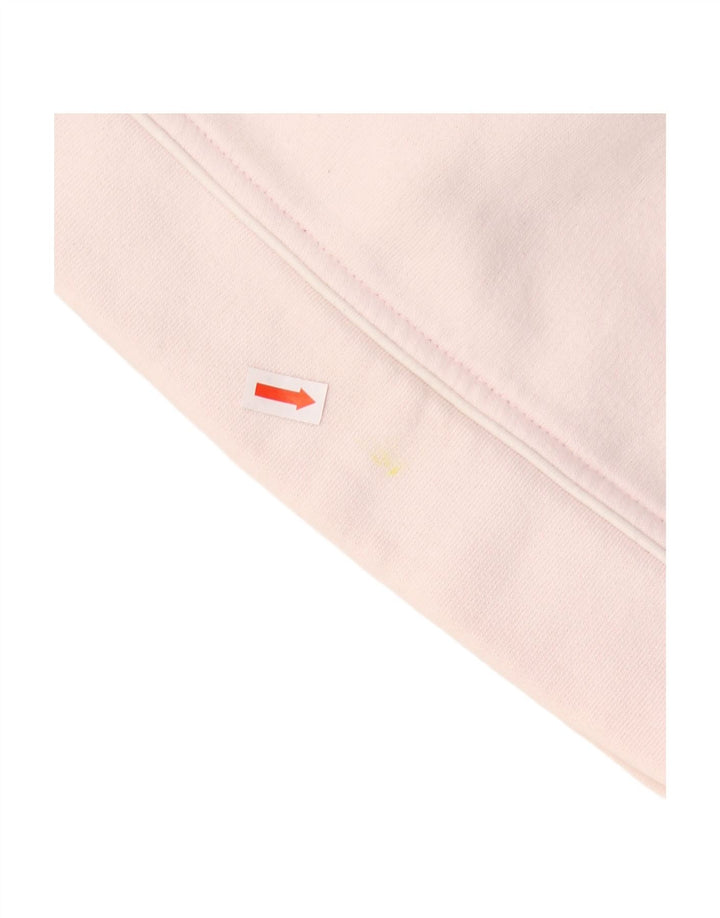 ADIDAS Womens Tracksuit Top Jacket UK 12 Medium Pink Cotton