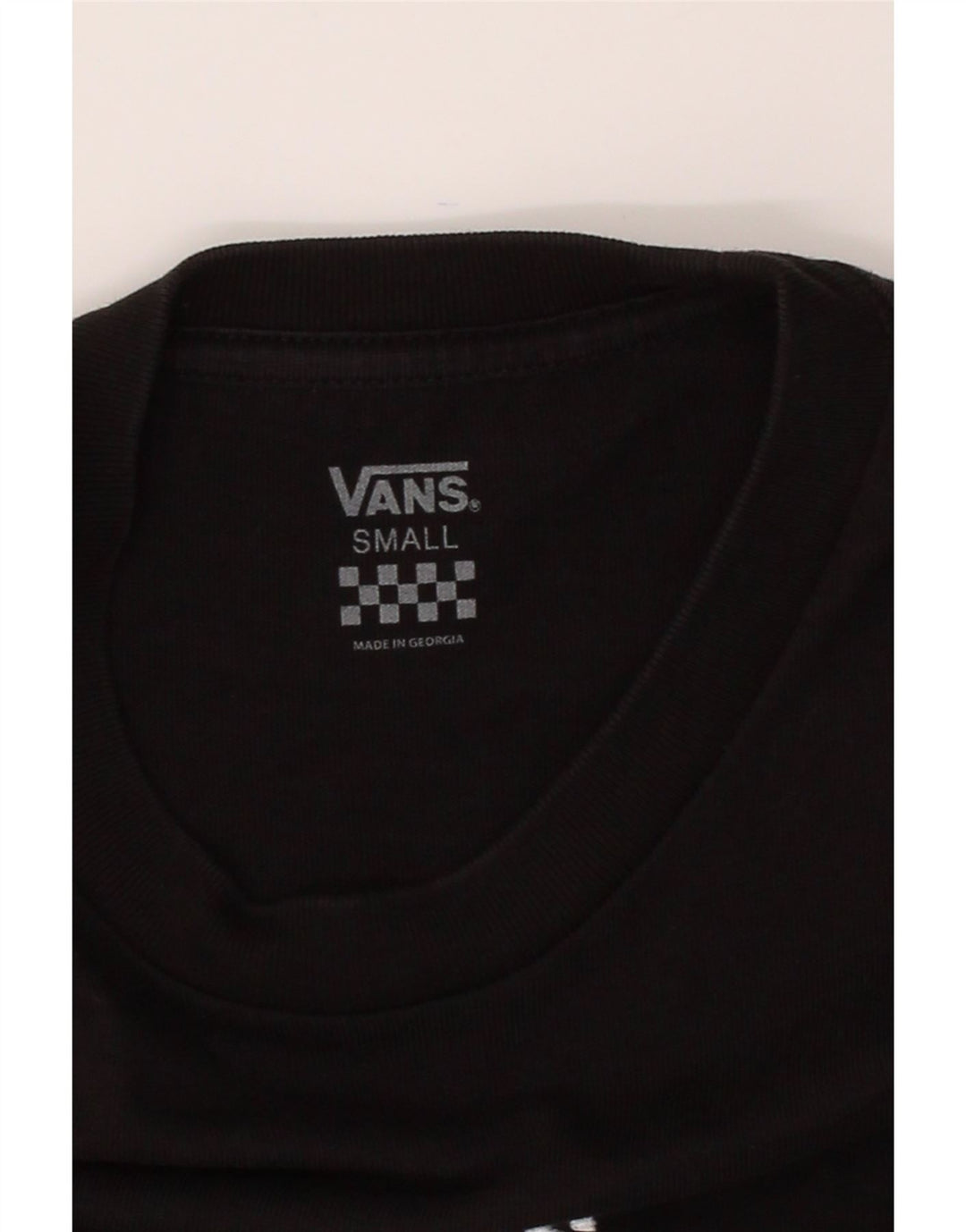 VANS Mens T-Shirt Top Small Black Cotton Vintage Vans and Second-Hand Vans from Messina Hembry 