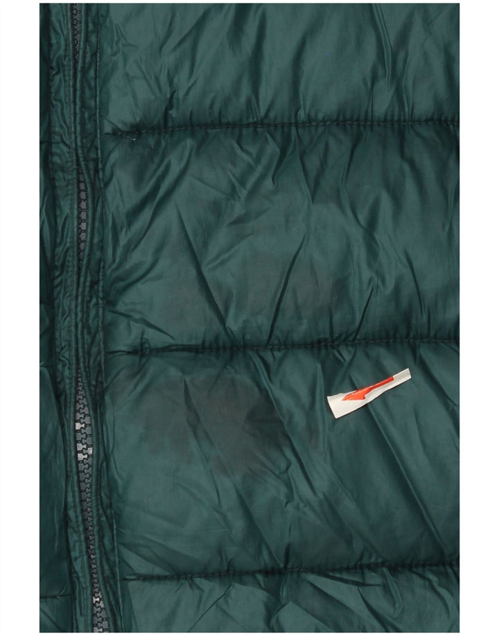 Champion Boys Hooded Padded Jacket 15-16 Years 2XL Green Polyester
