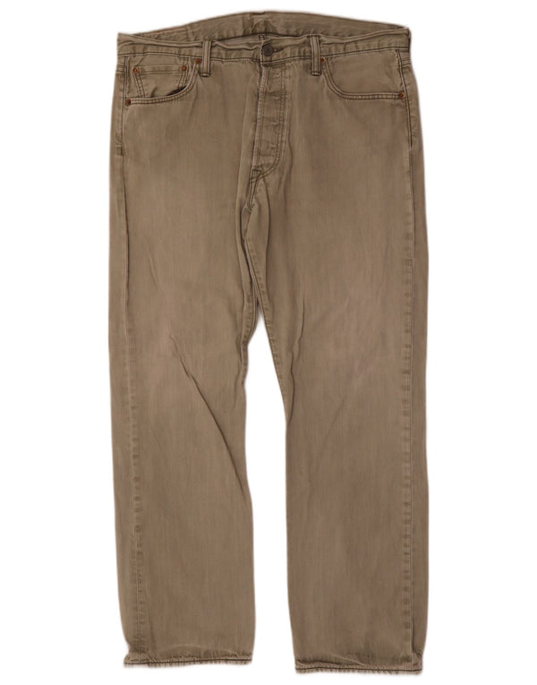Levi's Pantalon Droit 501 Casual W36 L30 Homme Kaki Coton