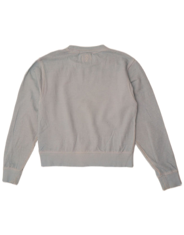 Felpa grafica da donna Guess UK 6 XS blu cotone