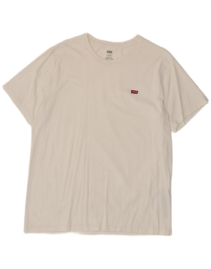 T-shirt standard da uomo Levi's Top grande in cotone bianco