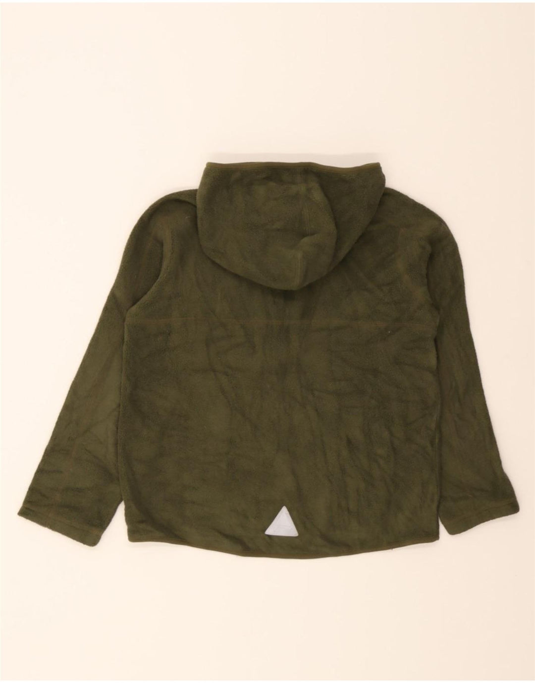 L.L.BEAN Boys Hooded Fleece Jacket 10-11 Years Medium  Green Polyester Vintage L.L.Bean and Second-Hand L.L.Bean from Messina Hembry 