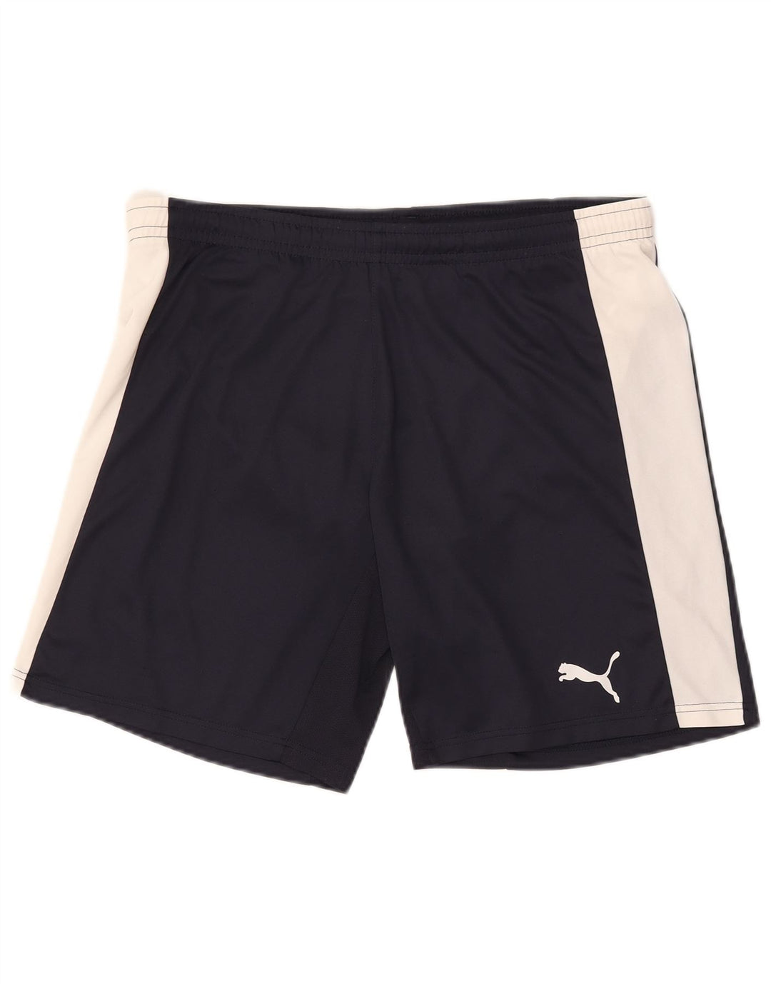 Puma Mens Sport Shorts Medium Navy Blue Colourblock Polyester