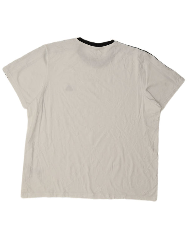 T-shirt da donna Adidas Top UK 20/22 XL cotone bianco
