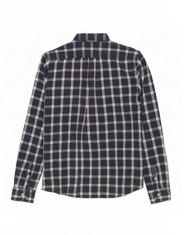 Cămașă musculară pentru bărbați Abercrombie & Fitch, mare, albastru, vichy