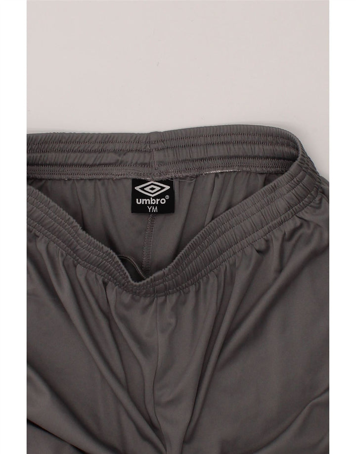 UMBRO Boys Sport Shorts 9-10 Years Medium  Grey Polyester Vintage Umbro and Second-Hand Umbro from Messina Hembry 