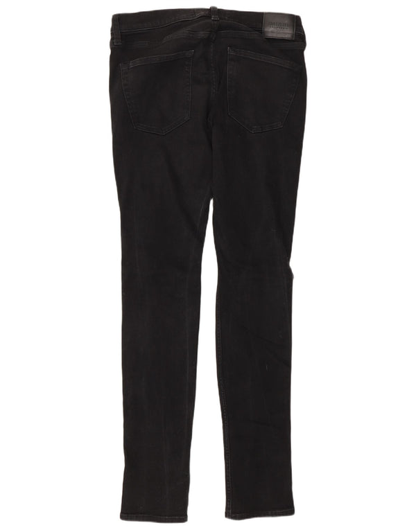 Hollister Mens Stacked Distressed Skinny Jeans W34 L32 Grey Cotton