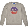 JACK & JONES Mens Graphic Sweatshirt Jumper Medium Grey Cotton | Vintage Jack & Jones | Thrift | Second-Hand Jack & Jones | Used Clothing | Messina Hembry 