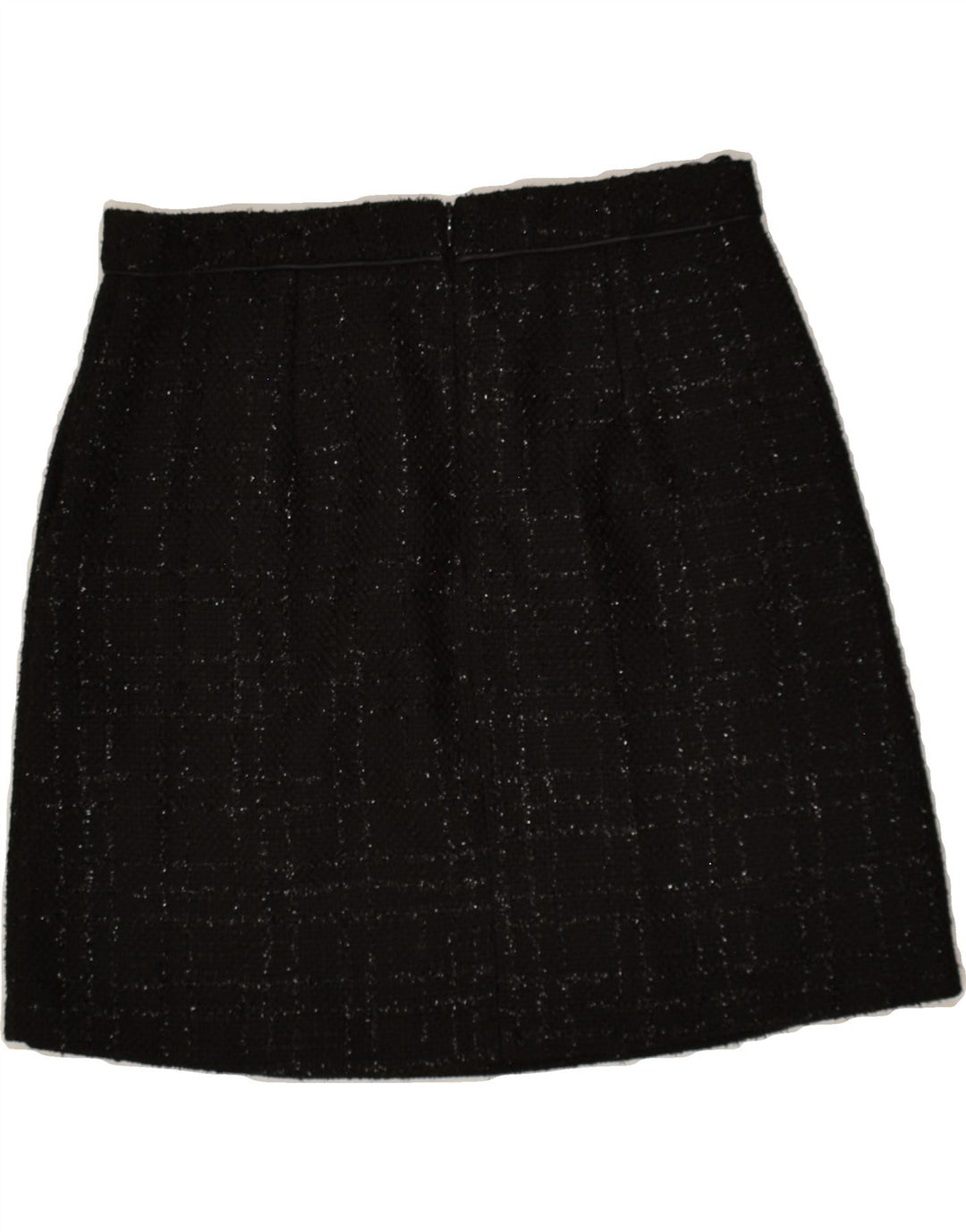 OASIS Womens Straight Skirt US 10 Large W30  Black Check Polyester | Vintage Oasis | Thrift | Second-Hand Oasis | Used Clothing | Messina Hembry 