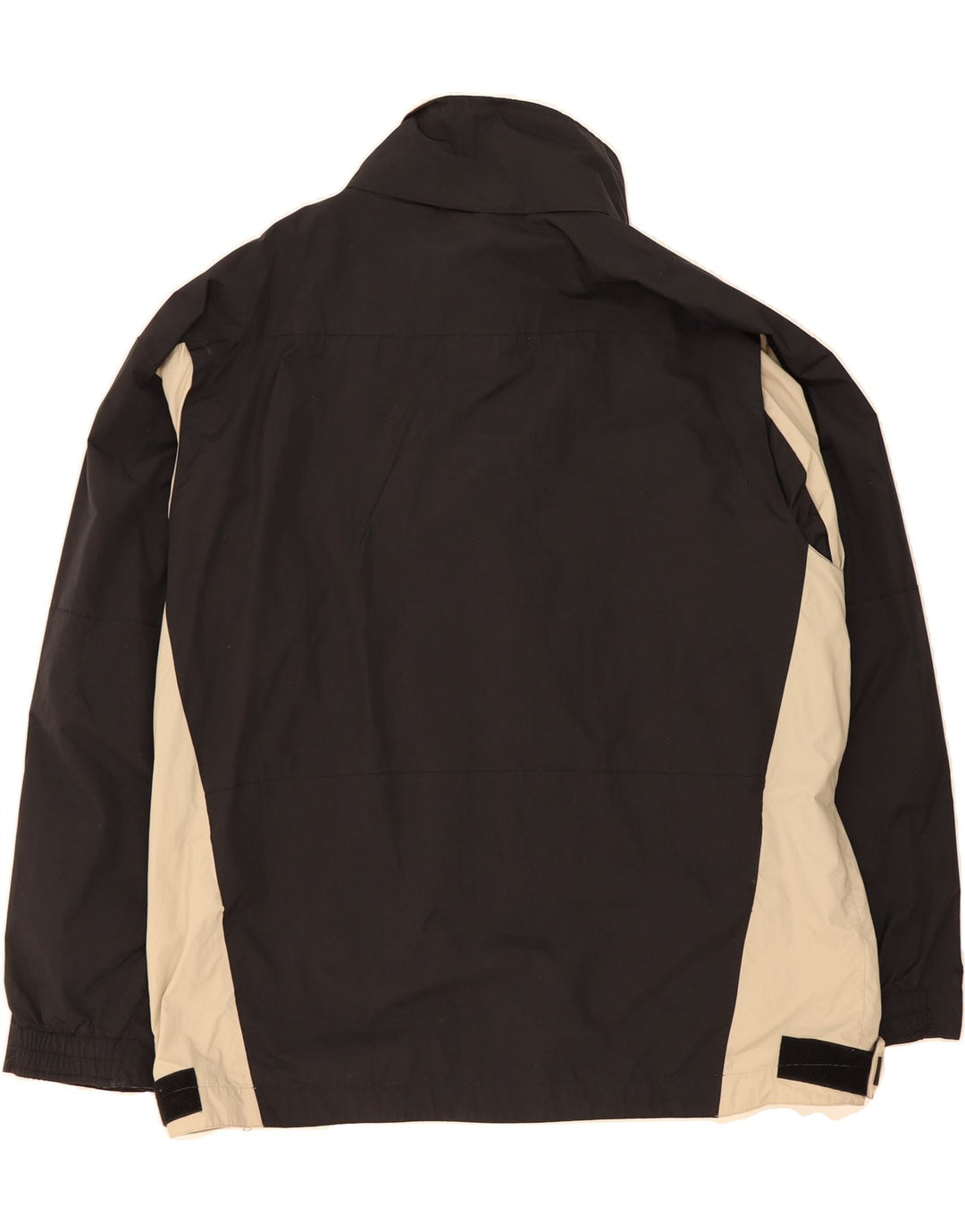 KAPPA Mens Windbreaker Jacket UK 44 2XL Black Colourblock Polyamide Vintage Kappa and Second-Hand Kappa from Messina Hembry 