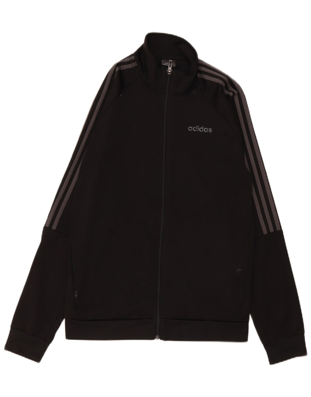 Adidas Herre Climalite Træningsdragt Topjakke UK 40/42 Medium Sort Polyester