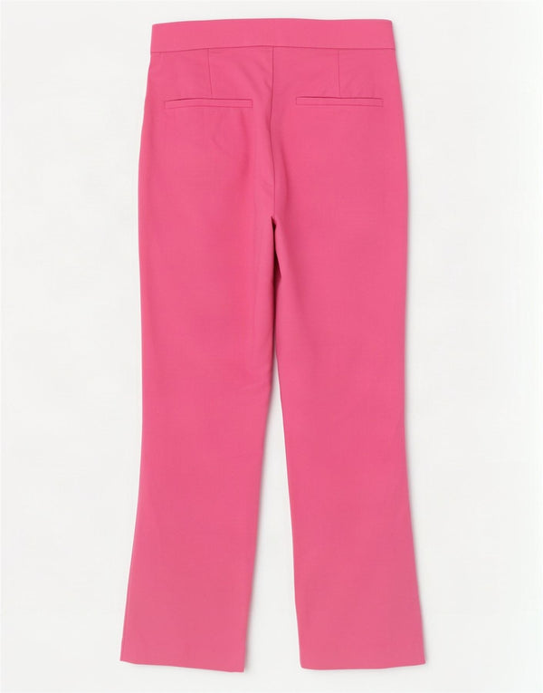 Pantaloni casual dritti da donna Zara XS W24 L25 cotone rosa