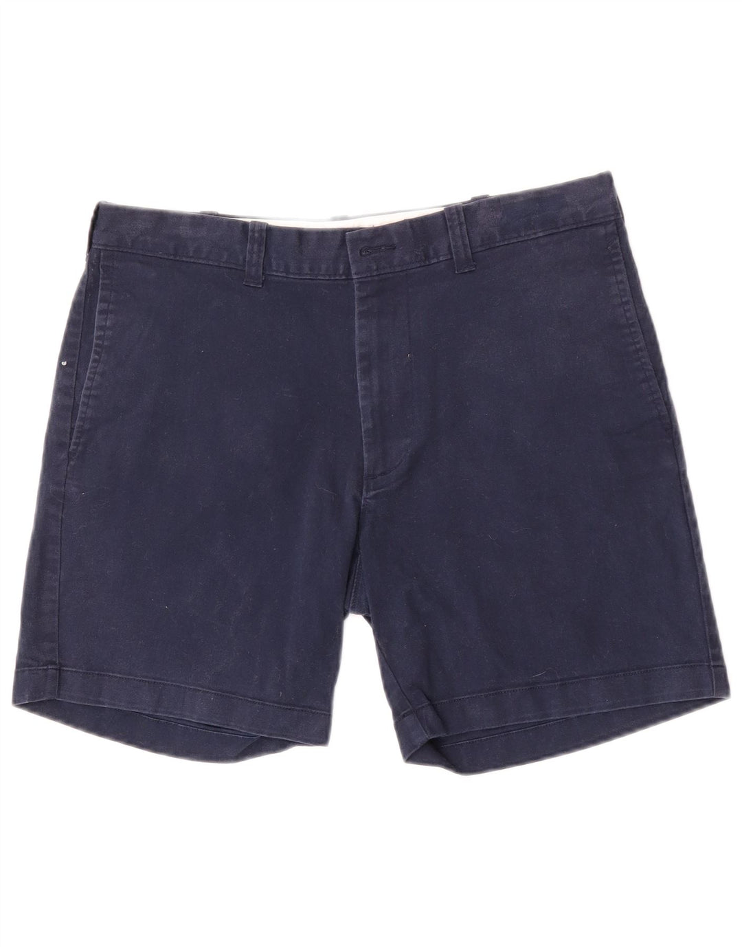 J. Crew Herre Flex Regular Fit Chino-shorts W33 Mellem marineblå bomuld