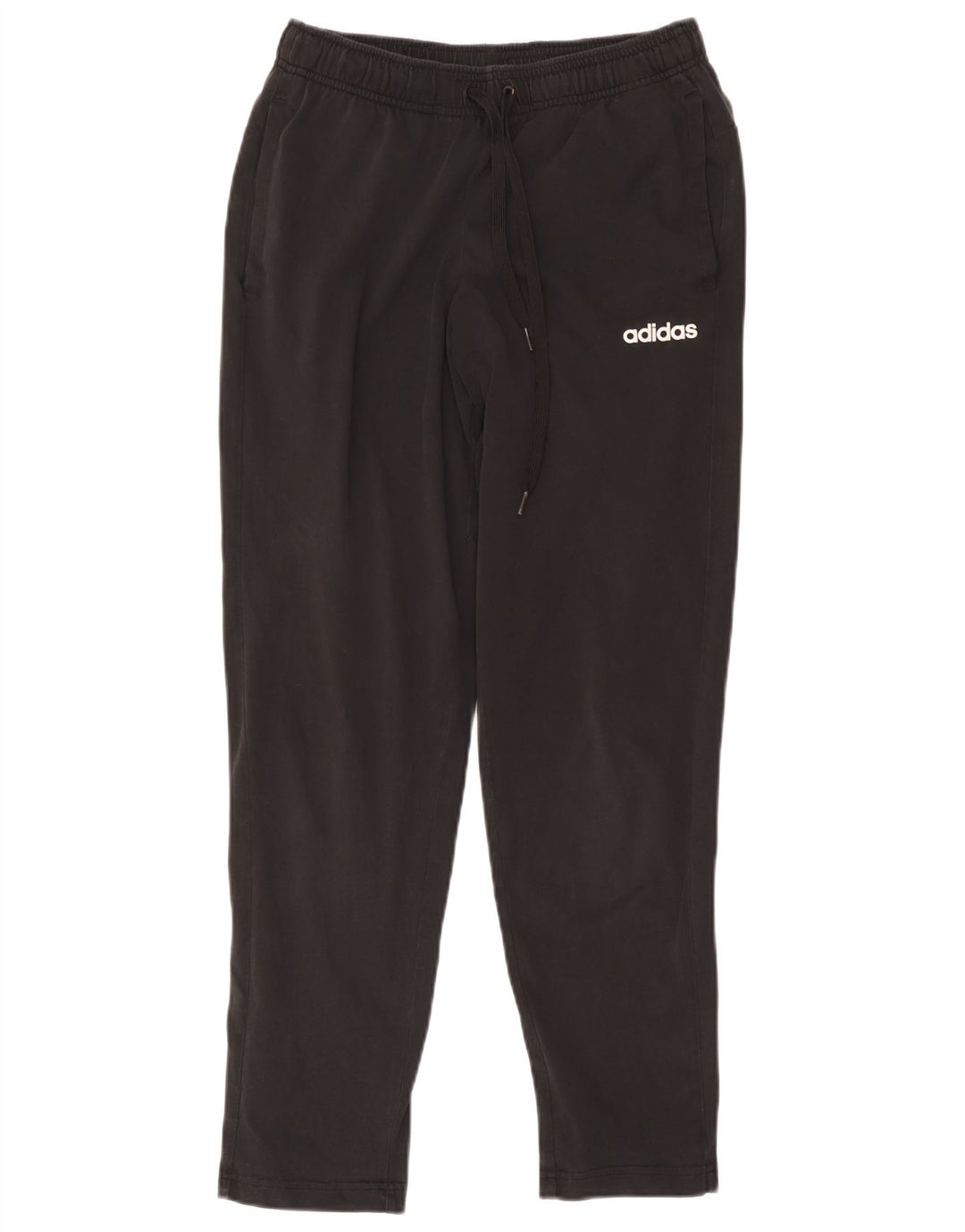 Adidas Mens Tracksuit Trousers Medium Black Cotton