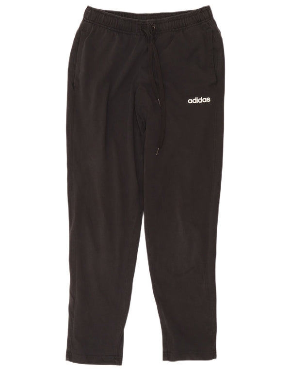 Adidas Mens Tracksuit Trousers Medium Black Cotton