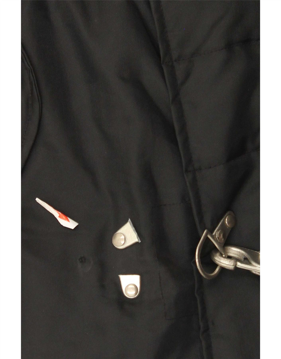 Vintage Mens Duffle Jacket UK 40 Large Black Nylon