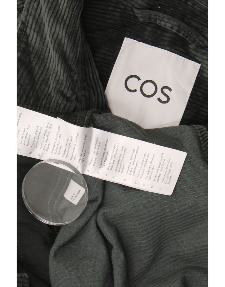 COS Mens Corduroy Shirt Medium Green Cotton
