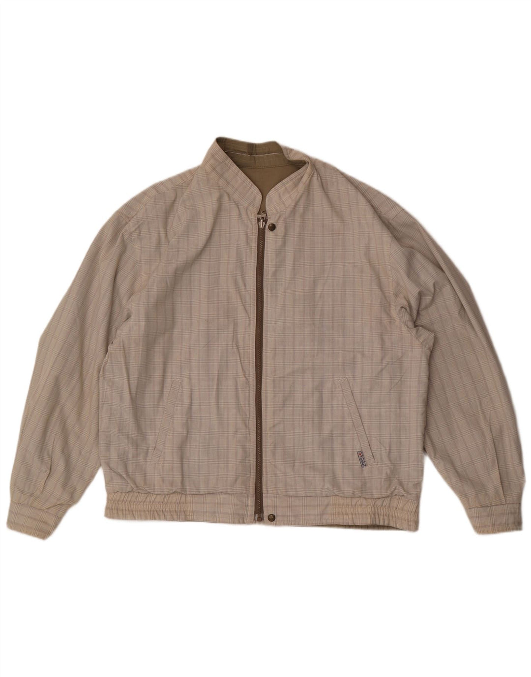 Faciba Herre Vendbar Bomber Jacket IT 54 2X Khaki Polyester