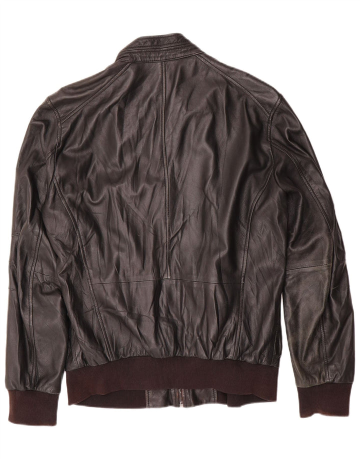 CONBIPEL Mens Leather Jacket IT 52 Large Black Leather