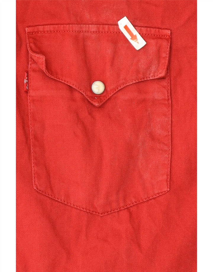 Levi's Mens Shirt 2XL Red Cotton