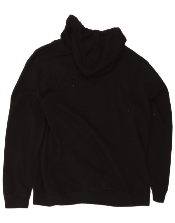 Damski sweter z kapturem Gap Graphic, o swobodnym kroju, UK 14, duży, czarny, bawełniany