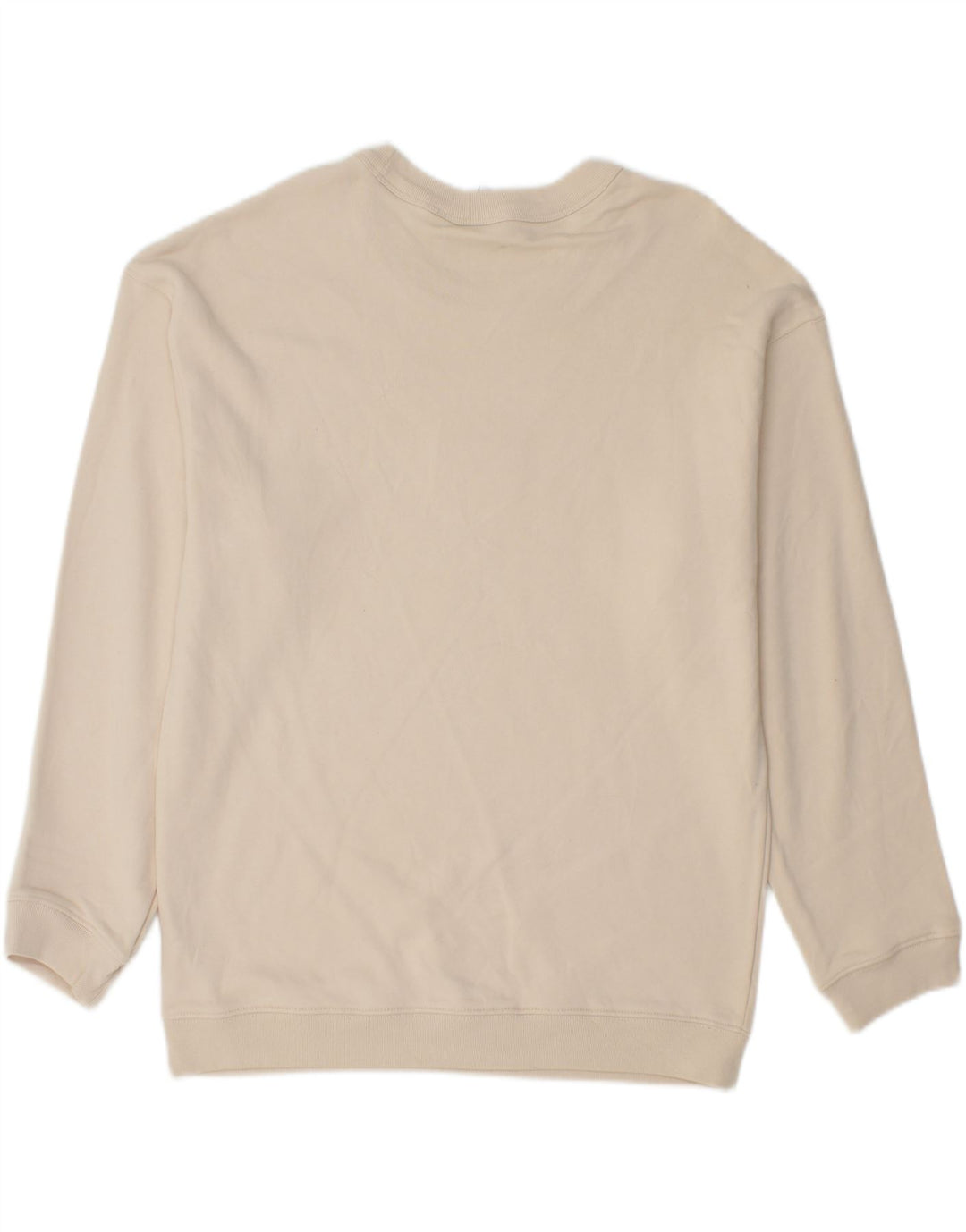 Felpa da uomo ADIDAS maglione cotone bianco medio
