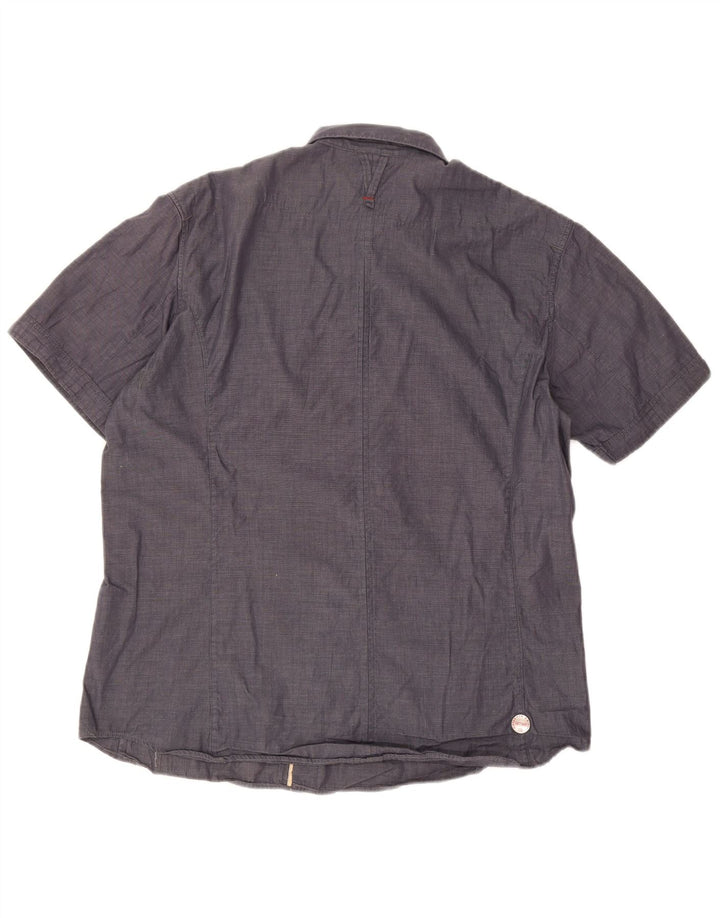G-Star Mens Short Sleeve Shirt XL Navy Blue