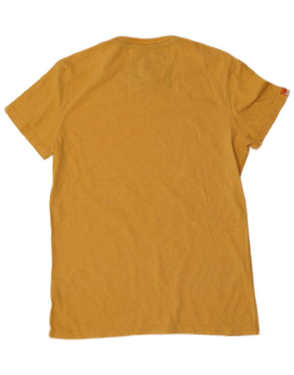 Superdry Herre Vintage Fit Grafisk T-shirt Top Medium Gul Bomuld