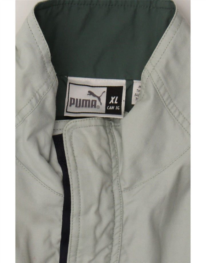 PUMA Mens Bomber Jacket UK 42 XL Green Cotton Vintage Puma and Second-Hand Puma from Messina Hembry 