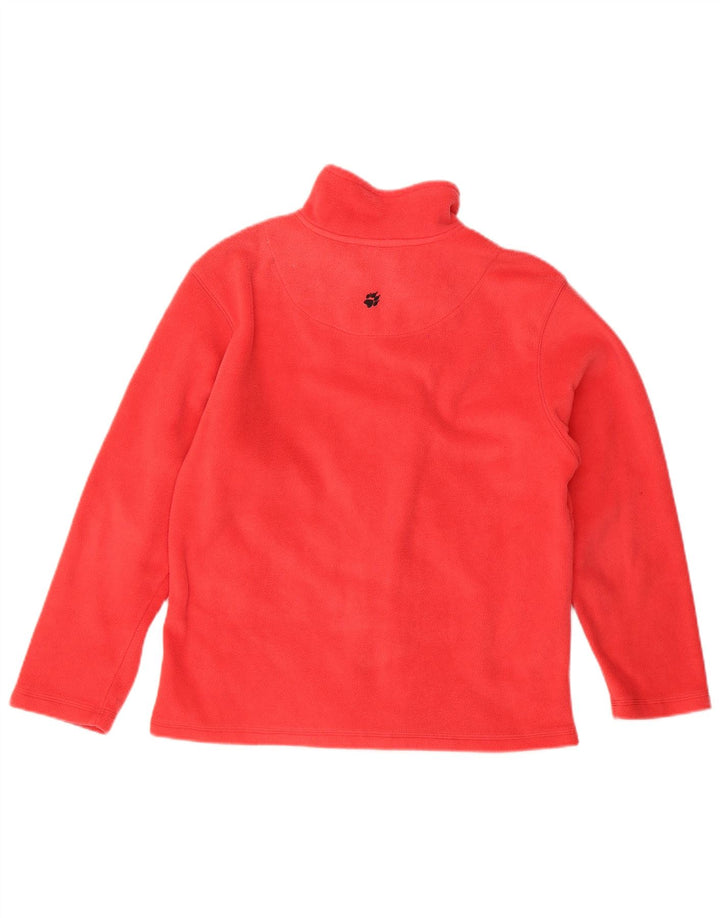 JACK WOLFSKIN Womens Travel Fleece Jacket UK 14 Medium Red