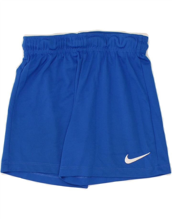 NIKE Boys Dri Fit Sport Shorts 8-9 Years Small Blue Polyester Vintage Nike and Second-Hand Nike from Messina Hembry 