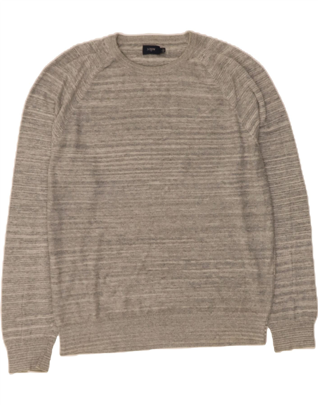 J. CREW Mens Crew Neck Jumper Sweater Large Grey Cotton Vintage J. Crew and Second-Hand J. Crew from Messina Hembry 