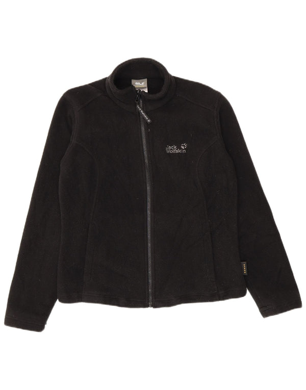 Jack Wolfskin Womens Liner Fleece Jacket UK 12/14 Medium Black Polyester