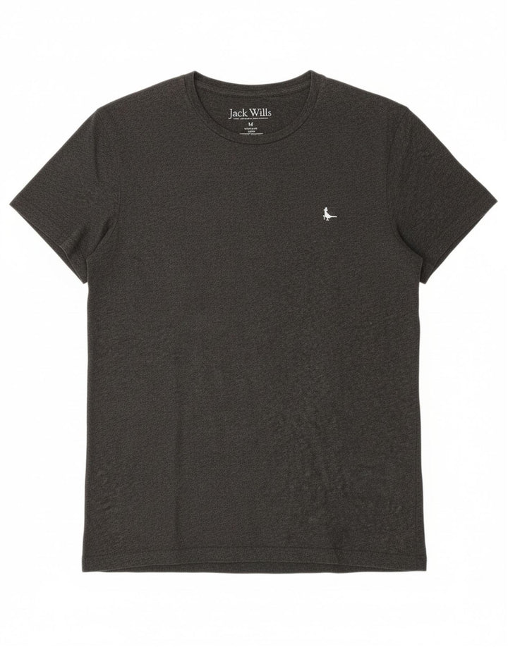 JACK WILLS Mens T-Shirt Top Medium Grey Cotton