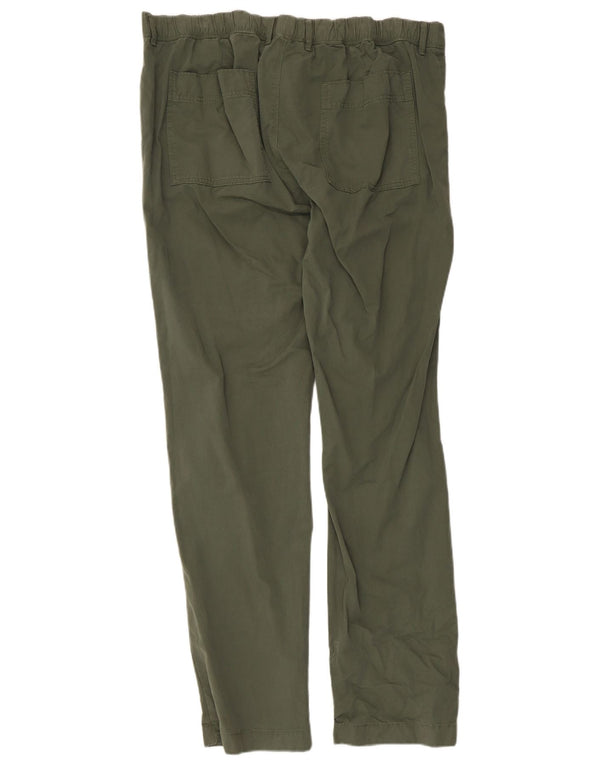 Marks & Spencer Herre Slim Fit Chinobukser W40 L33 Grøn bomuld