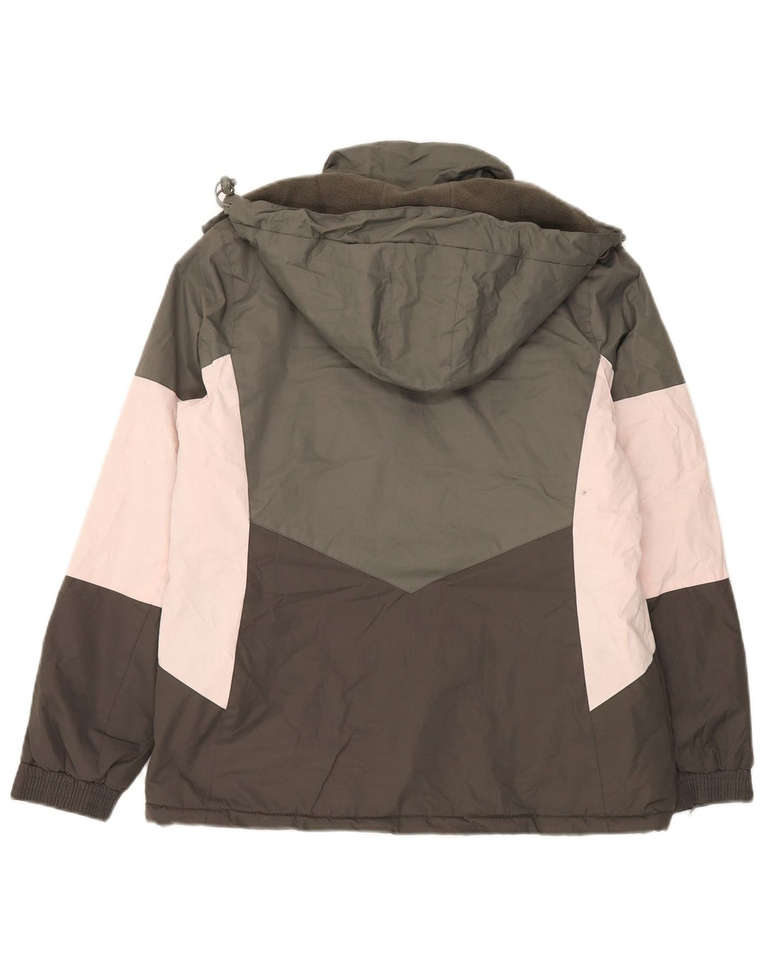 Mountain Warehouse Womens Windbreaker Jacket UK 14 Large Khaki Colourblock