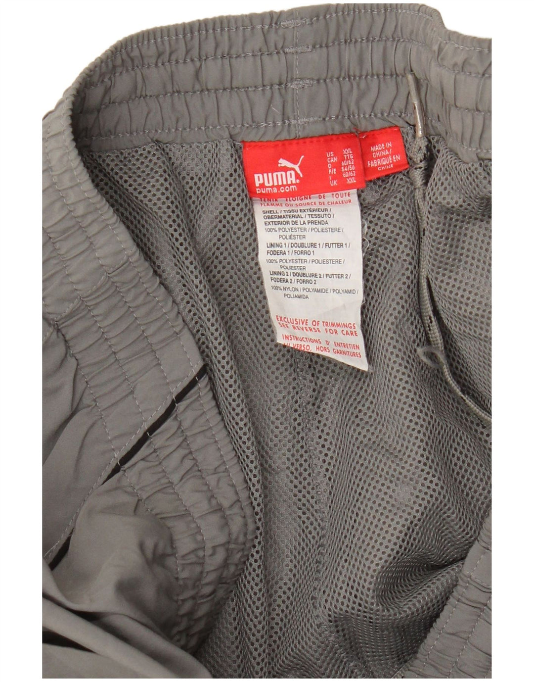 Puma Mens Tracksuit Trousers 2XL Grey Polyester