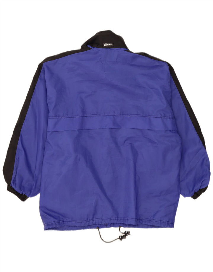 Giacca antipioggia da uomo K-Way Loose Fit UK 38 Poliammide color block blu medio