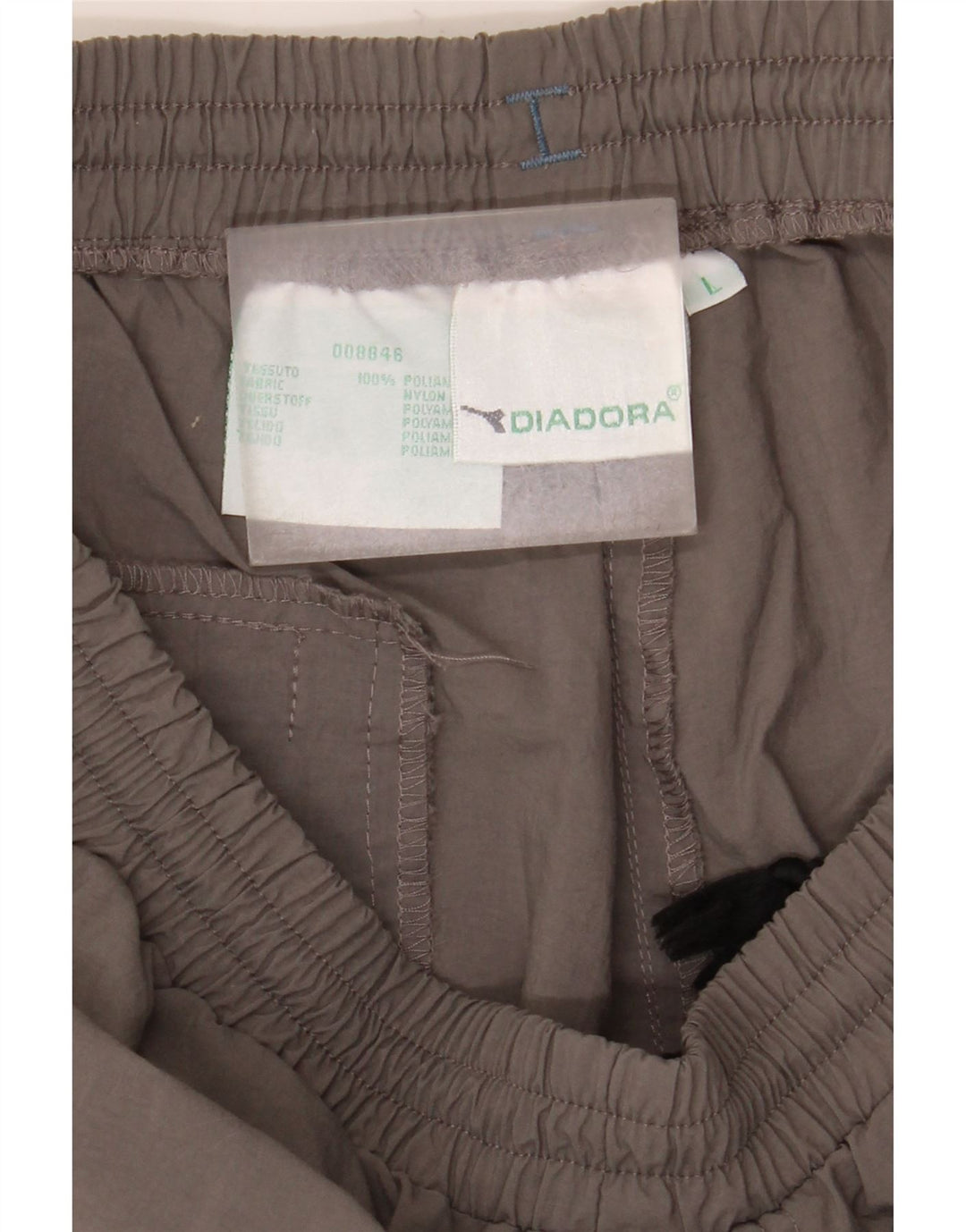 Diadora Mens Tracksuit Trousers Large Grey Polyamide